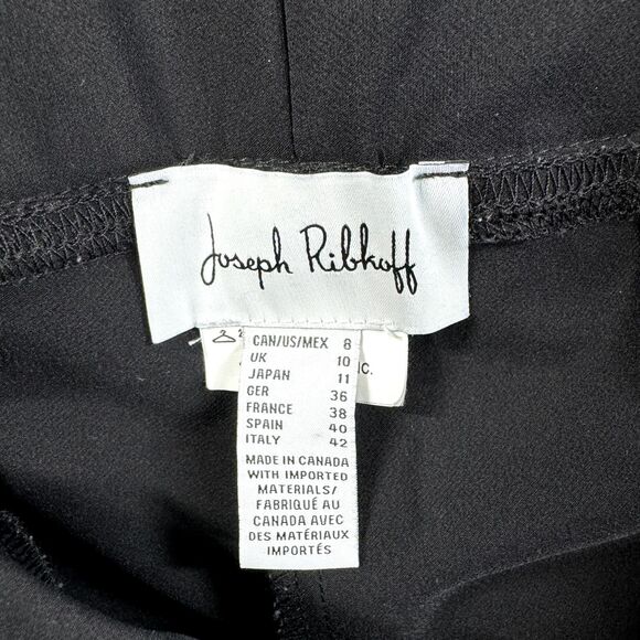 Joseph Ribkoff Essentials Pants Women's 8 Black Stretch Pull On Dress - Picture 8 of 8